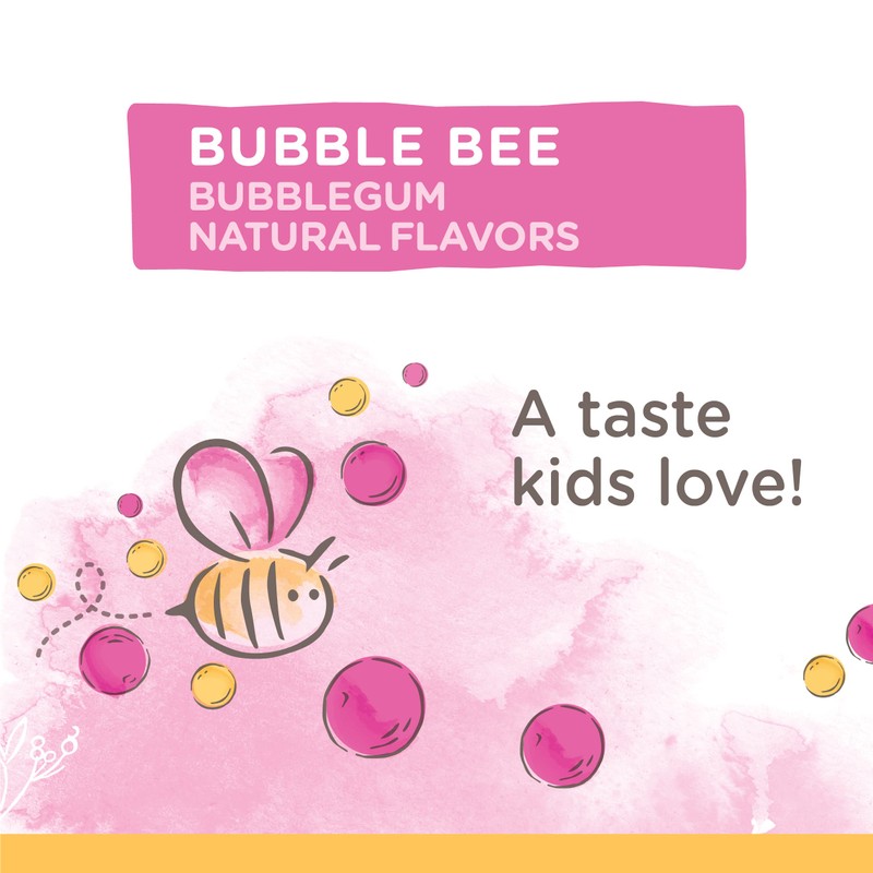 Burt's Bees Kids Toothpaste, Natural Flavor, Fluoride Free, Bubble Bee,