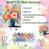 Arttoplus Flowers Paint by Numbers Kit for Adults-Flowers in a