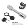 Barbell-Style Hitch Pin Anti-Theft Tow Receiver Locking Coupler with 2
