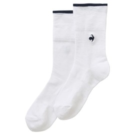 Cox Sportif Golf LG4FSO01L Women's Socks, Short Length, Fold-over Design, 2-Way, Antibacterial, Deodorizing, Golf, WH00 (white)