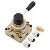 Baomain Rotary Lever Hand Valve HV-03 PT3/8 3 Position 4