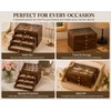 Wooden Jewelry Box Transparent Window Rings Necklace Storage Organizer Box