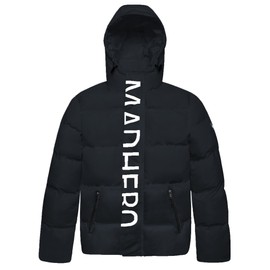 MADHERO Men's Puffer Jacket Water-Resistant Insulated Down Alternative Outerwear Coats Navy Size M