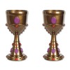 Beistle S57846AZ2, 2 Piece Plastic Jeweled Goblets, 8 Ounces