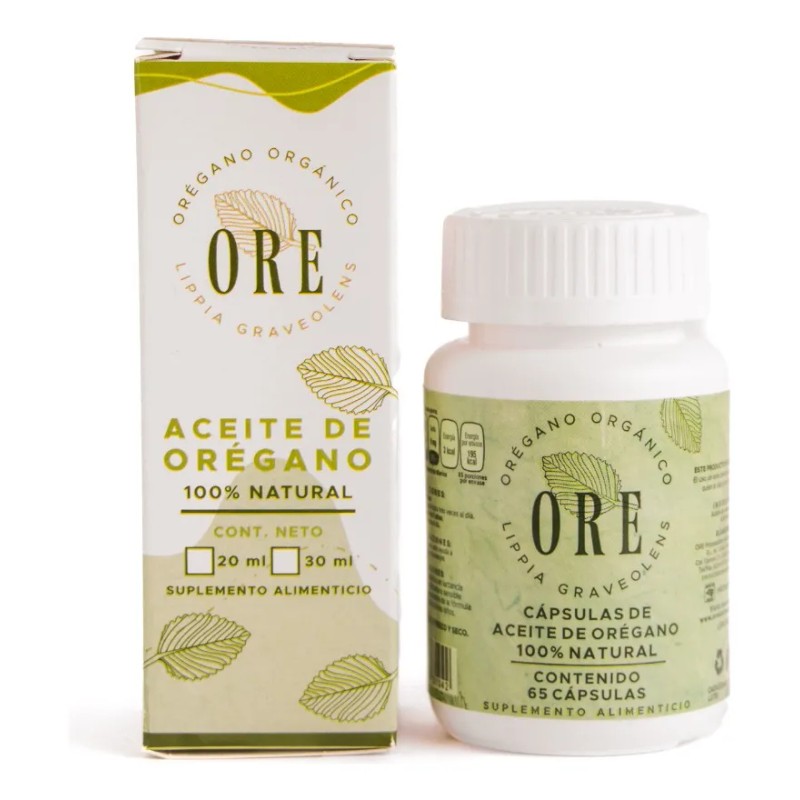 ORE Kit Aceite de Orégano 80% Carvacrol | Gotero 30