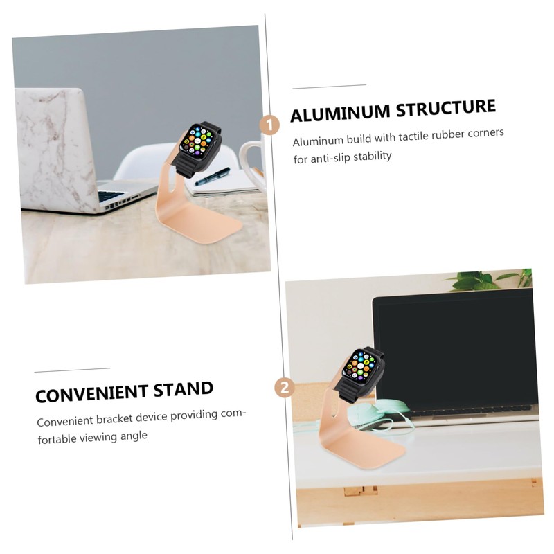 OSALADI 3pcs Aluminium Alloy Charging Stand for Gold Anti- Design