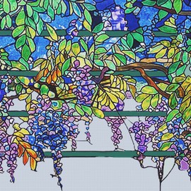 Orenco Originals Louis Comfort Tiffany Wisteria -14 Count Counted Cross Stitch Patterns