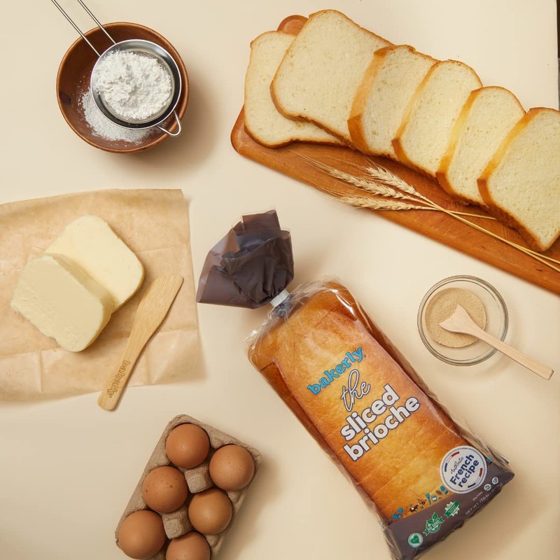 bakerly Sliced Brioche Pack of 4, 1-Count (4 Total Sliced