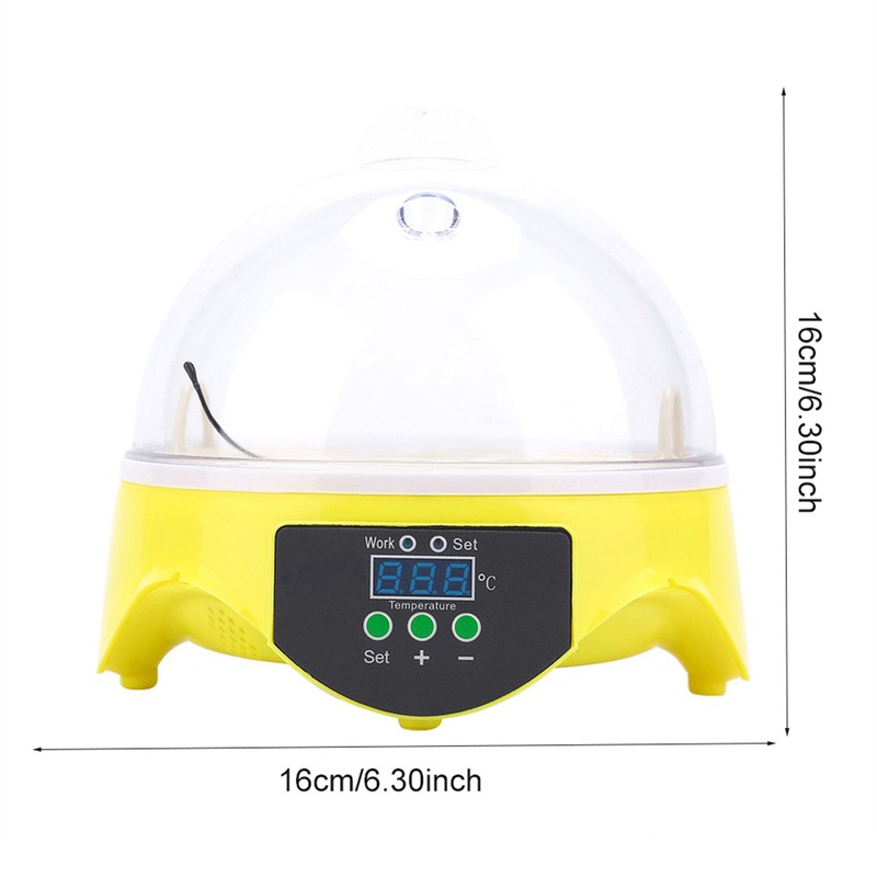 Mini Digital 7 Egg Capacity Chicken Duck Bird Hatch Incubator