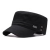 RUNQIU Military Design Solid Work Cap Retro Denim Military Cap