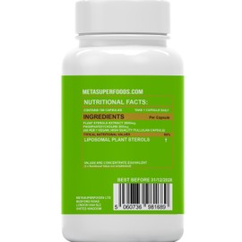 Plant Sterols High Strength 3000mg - 180 Capsules, 6 Months Supply, 1-A-Day | Contains Beta-Sitosterol, Supports Healthy Cholesterol Levels, Liposomal Max Absorption, Vegan, Non GMO, UK Company