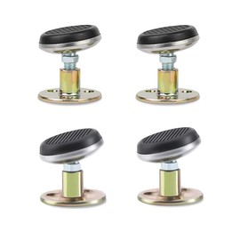 Tiardey 4 Pcs Bed Frame Anti-Shake Tool Bedside Stoppers Adjustable Threaded Fixer Rotatable Swing head for Home Bed Furniture Cabinets Wall Support (37-45mm)