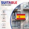 5x3ft Double Sided Spain National Flag Banner with Two Brass
