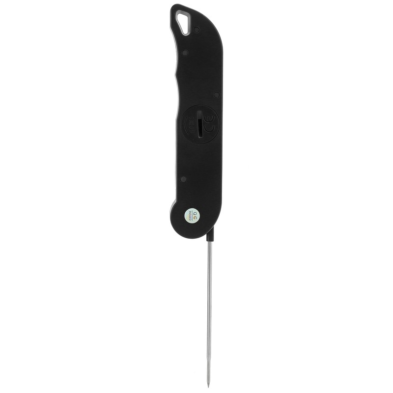 Folding Alarm Thermometer Electronic Barbecue Thermometer Food Temperature Measuring MeterBlack