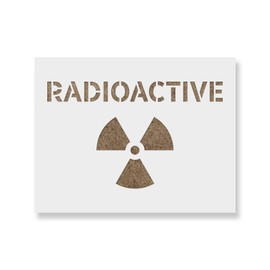 Radioactive Symbol Stencil - Spray Paint Stencils, Large Stencils, Stencils for Wood, Mylar Stencils, Paint Stencils