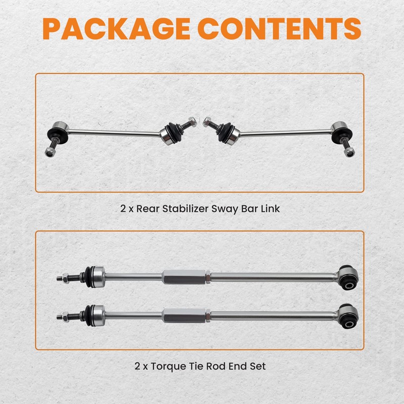 maXpeedingrods for Lincoln LS 2000-2006 4pc Adjustable Torque Tie Rods