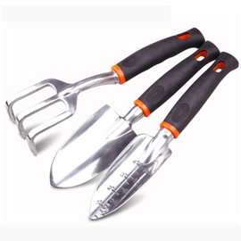 SagaSave 3 Sizes Optional Aluminum Garden Tool Set, Heavy Duty Hand Garden Tools Kit, Ideal for Outdoor Garden Hand Tools Women and Men(3X Garden Tools)