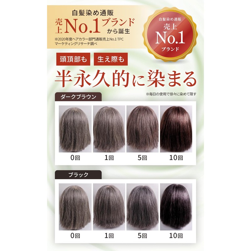 FutureLab Botanical Color Cream Shampoo, Dark Brown (6.8 fl oz