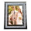 Crushed Crystals Photo Frame Silver Mirrored Jewel Diamante Picture Frame