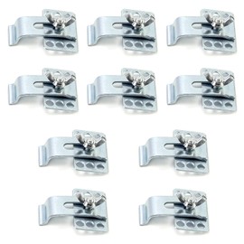QWORK® Undermount Sink Clips, Epoxy Undermount Sink Brackets Supports for Bathroom Kitchen, 10 Pack