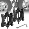 Rvdeaa X-Shaped Wheel Chocks for Travel Trailer【Allow Drill Adjust】 RV