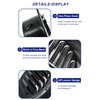 4 Inch Black Soffit Vent Cover, Louanxpert Stainless Steel Round