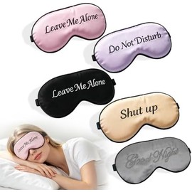 Sleep Mask Travel Case, Compact Lightweight Accessory for Travel and Daily Use - 5 Pack Sleeping Eye Mask