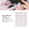 50pcs Flame Nail Drill Bit Carborundum Cuticle Remover Bits Kit