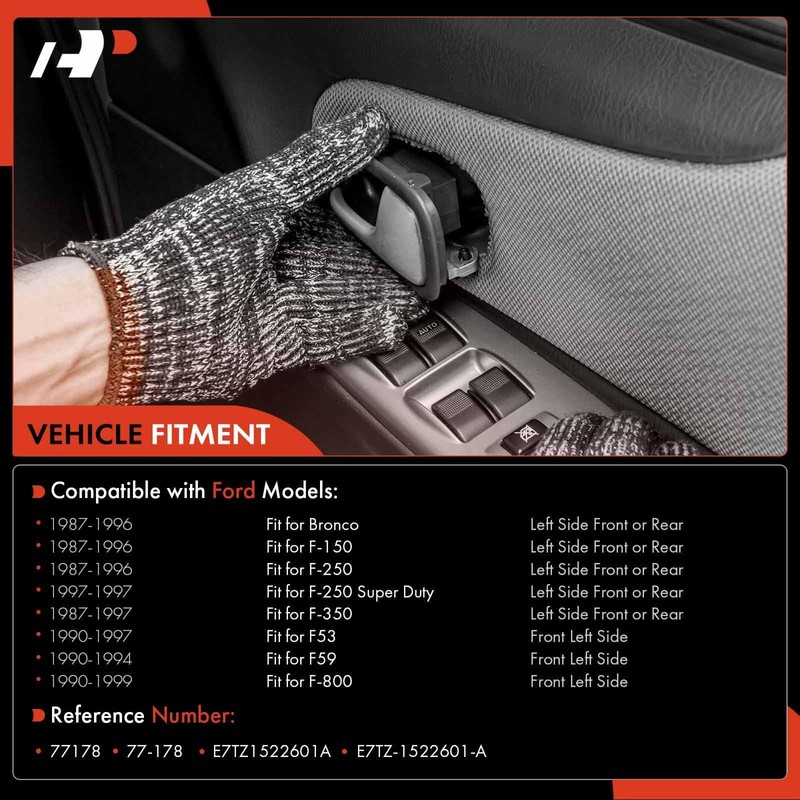 A-Premium - Interior Metal Door Handle Front Rear Left Driver