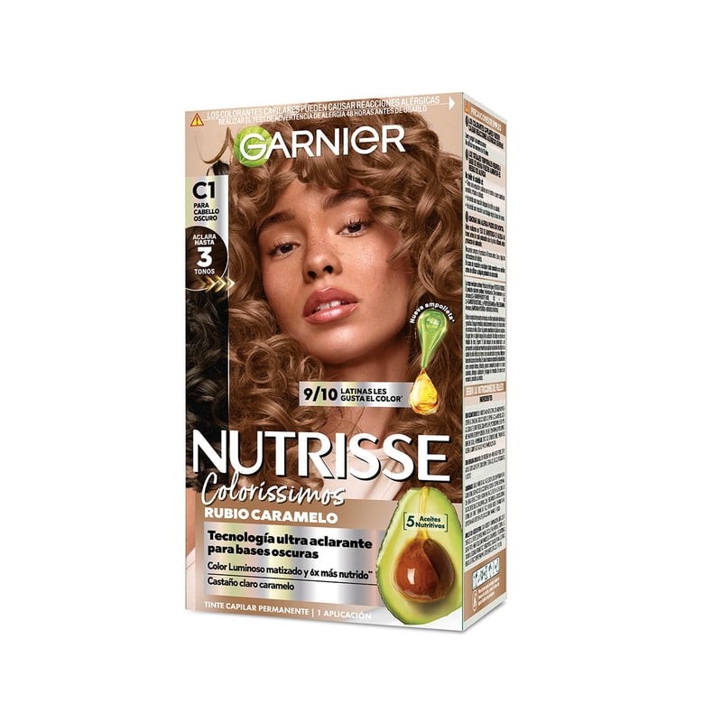 Tinte Capilar Permanente Nutrisse Garnier Rubio Caramelo C1