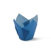 Blue Check Medium Size Tulip Baking Cups Cupcake Liners Muffin
