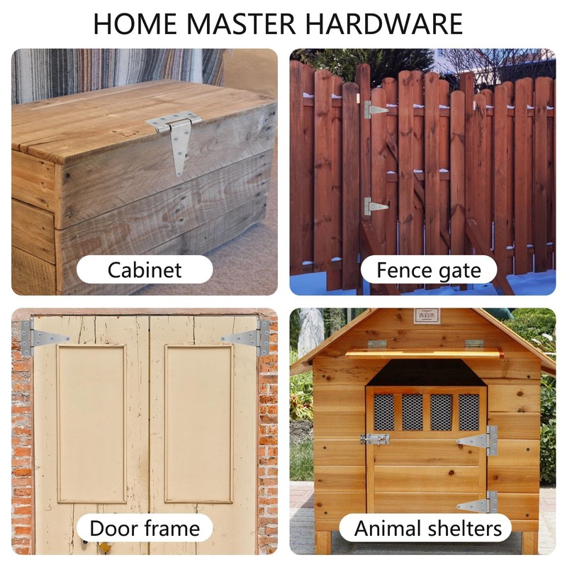 HOME MASTER HARDWARE 6 Inch Stainless Steel Gate Hinges for