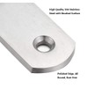 Hyber&Cara 6 Pack Heavy Duty Right Angle Bracket Stainless Steel