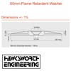 Hawkeng Flame Retardant Load Spreading 60mm plastic washers for fixing