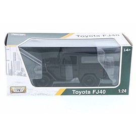 Motor Max Toyota FJ40, Black 79323MBK - 1/24 Scale Diecast Model Toy Car