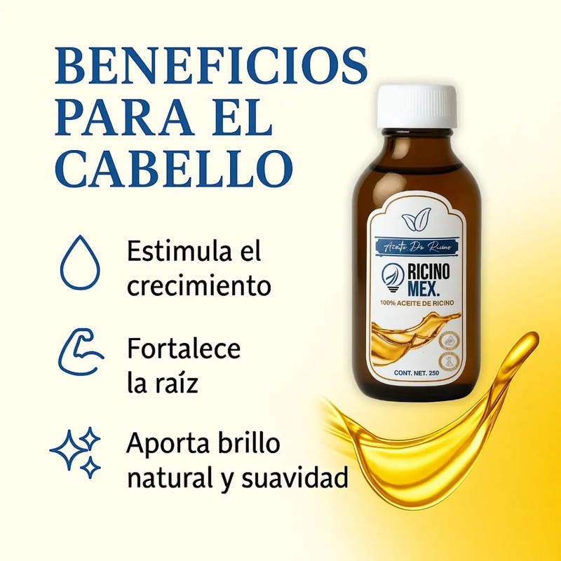 Aceite De Ricino Puro 250 Ml. Pestañas-uñas-corporal
