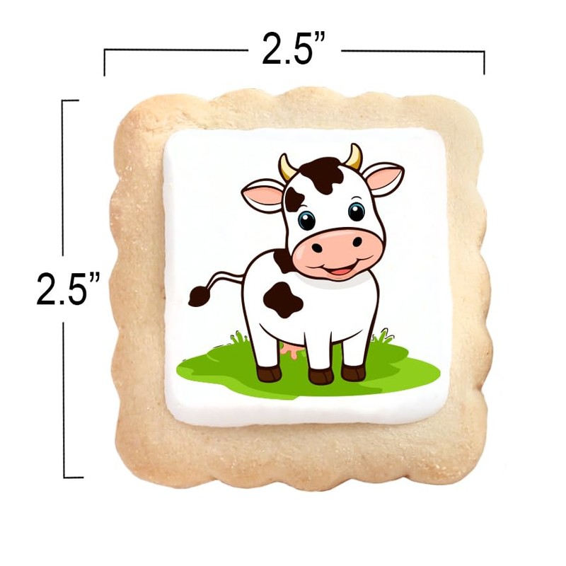 Cow Cookies 24 Pack | Birthday Party | Peanut &