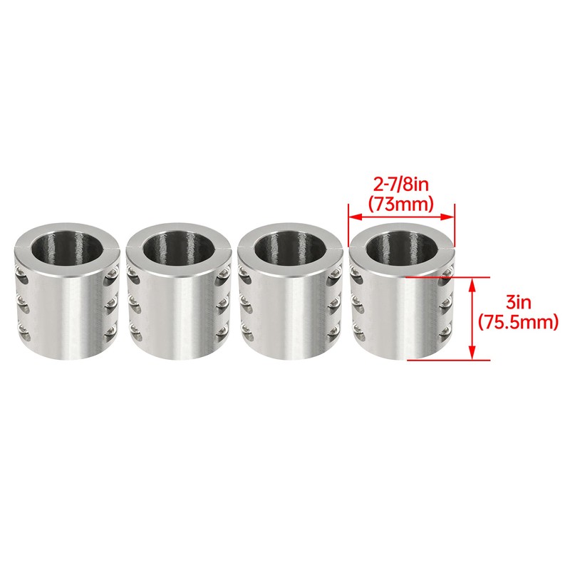 KUAFU Split Collar Tube Clamp Compatible with 2" OD Size