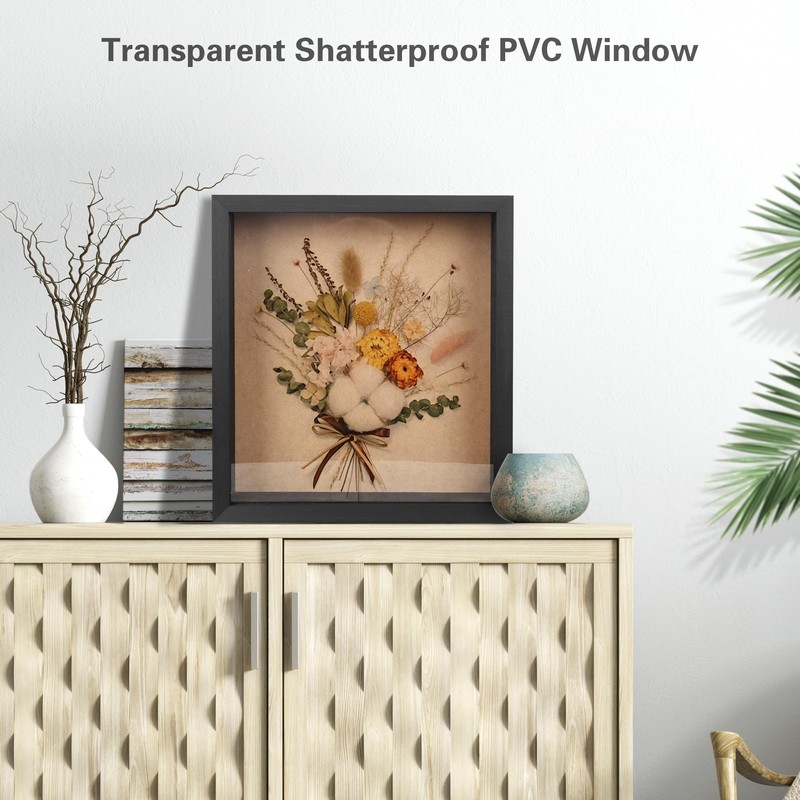 LED Shadow Box Frame Wine Cork Holder Display Case with