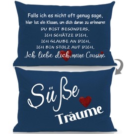 Aosumin Hier ist EIN Kissen um Dich daran zu erinnern Du bist besonders ich schatz Dich ich glaube an Dich ich Liebe Dich Memory Cushion Covers for Cousin Birthday Christmas Gift (Cousin)