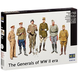 Master Box WWII Famous Generals (6) Figure Model Building Kits (1:35 Scale)