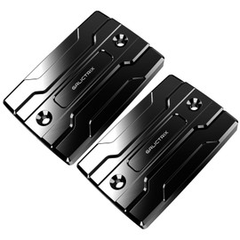 GALICTRIX Compatible with Yamaha FJR1300 FJR 1300 2001-2024 2023 Accessories Motorcycle Front Brake Fluid Reservoir Cover Oil Fluid Cap CNC (Black)