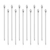 uxcell Stainless Steel Cocktail Picks, 12Pcs 4.3 Inch Metal Cocktail