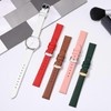 WOCCI 16mm Watch Strap with Gold Buckle, Elegant Genuine Leather