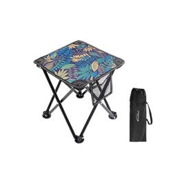 cmy select Folding Chair, Camping Chair, Outdoor, Ultra Lightweight, Small, Compact, Load Capacity: 330.7 lbs (150 kg), Portable, Convenient, BBQ, Bonfire, Hiking, Mountain Climbing, Fishing (Leaf