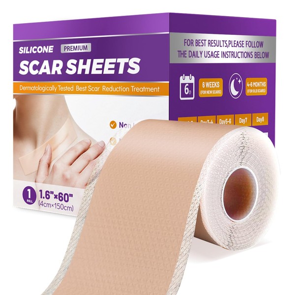 Silicone Scar Sheets, Silicone Scar Tape for Surgical Scars, Keloid