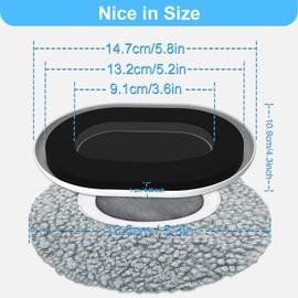 New Upgrade Furniture Movers Sliders, 8+8 Pack 5.8 * 4.3" Multi-Surface Furniture Sliders with Groove Design, Oval 8PCS Moving Pads and 8 Hardwood Socks, Protect Floor and Easily Move Furniture