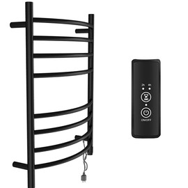 bbee.tech Heated Towel Rack, Towel Warmer with Timer, Wall Mounted hot Towel Warmer for Bathroom, Hardwired or Plug-in Models