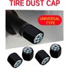 Metal Tire Valve Stem Caps 4 Pack,Car Wheel Stem Caps,