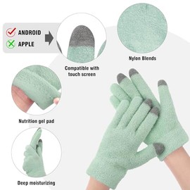 Guantes Hidratantes Para Manos Secas Con Reparación Nocturna, Guantes Hidratantes De Gel De Silicona Para Spa, Guantes Reutilizables Para El Cuidado D